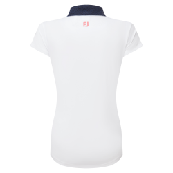 footjoy polo en fil d'écosse à mancherons femme