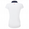 footjoy polo en fil d'écosse à mancherons femme