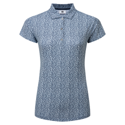 footjoy polo en fil d'écosse à mancherons animal femme