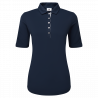 Footjoy polo en fil d'écosse à 1/2 manches froncées femme
