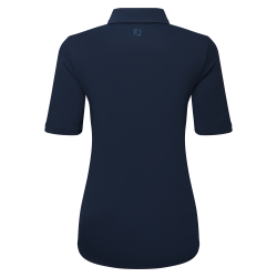 Footjoy polo en fil d'écosse à 1/2 manches froncées femme