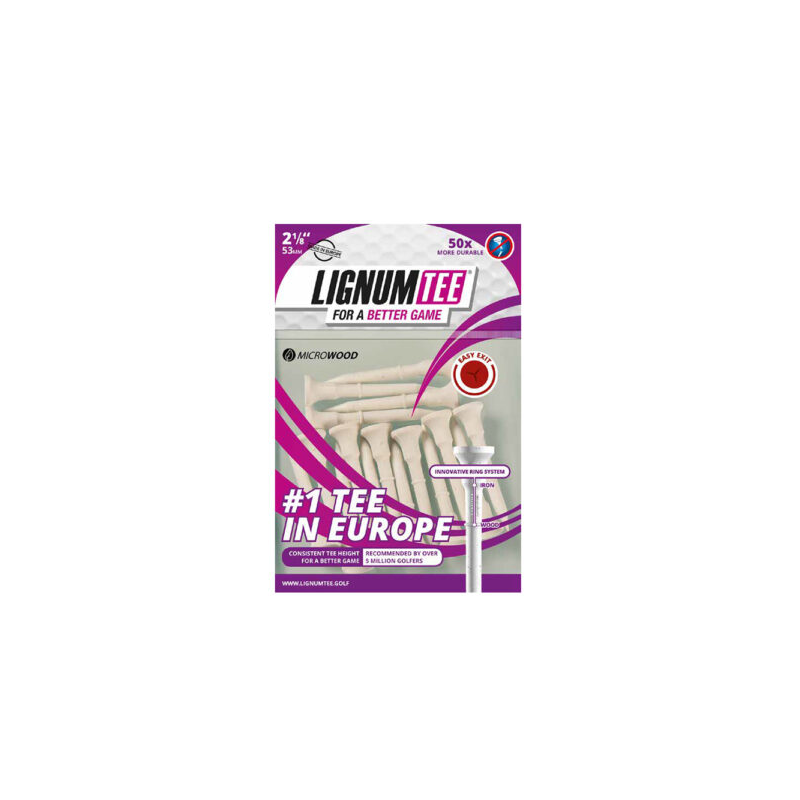 Lignum tee 53mm blanc